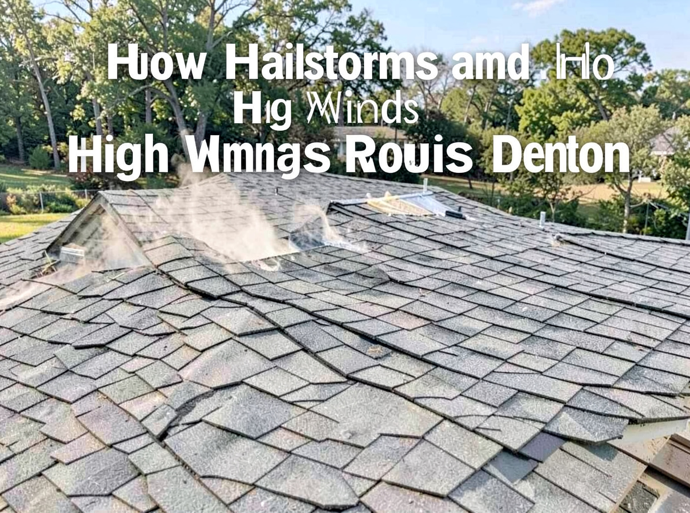 How Hailstorms and High Winds Damage Roofs in Denton
